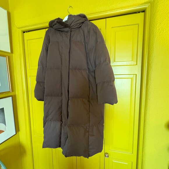 Banana Republic Lowri Puffer Coat - Small - Roasted Cocoa Brown - NEVER WORN! - Picture 2 of 15